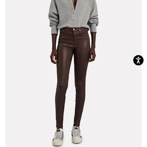 L’AGENCE Marguerite coated skinny jeans